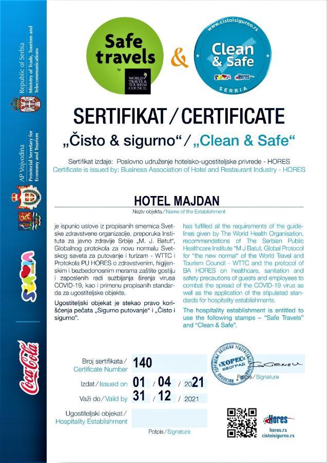 Hotel Majdan Belgrado Exterior foto